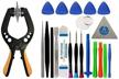 complete 22-piece iphone repair tool kit - spudger, pry opener, screwdrivers - for 11/12/13pro/xs max/x/8/7/6s/6/plus - essential set of hand tools logo