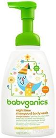 img 2 attached to 👶 BabyGanics Foamin' Fun Night Time Shampoo & Bodywash: Natural Orange Blossom, 16 fl oz - Gentle Cleansing for Babies