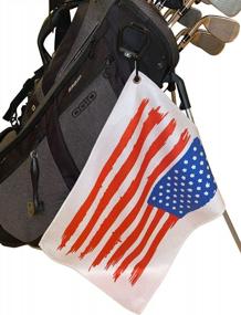 img 1 attached to Golf Towel With Bag Clip For Police, Firefighters, Military - Golf Gift Idea For Veterans