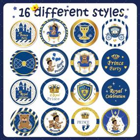 img 3 attached to 1000Pcs African American Little Prince Baby Shower Stickers Perforated Roll Castle Crown Decals Party Favors Supplies Laptop Bottle Birthday Reward Stickers For Boys Boy - BeYumi