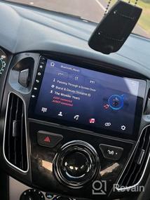 img 5 attached to Автомобильная стереосистема Podofo Android с CarPlay Android Auto для Ford Focus 2012-2017, 9-дюймовый емкостный сенсорный экран Автомобильное радио с GPS Bluetooth WiFi FM / RDS RCA USB Резервная камера Внешний микрофон SWC
