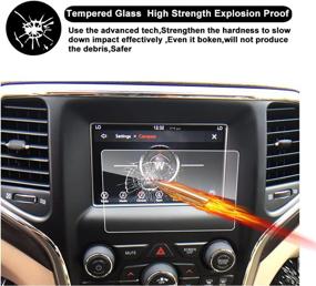 img 3 attached to 2014-2018 Grand Cherokee Uconnect 7-inch Touch Screen Protector: RUIYA HD Clear Tempered Glass Film for Car Display and Navigation Screen