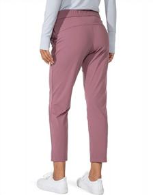 img 2 attached to Women'S 7/8 Stretch Athletic Pants With Deep Pockets - Sweatpants For Golf, Lounge, Work