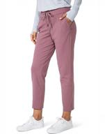 женские спортивные брюки 7/8 с растяжкой и глубокими карманами - спортивные штаны для гольфа, дома и работы логотип