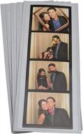 10 pack flexible magnetic photo booth strip holder - vinyl photobooth frames - crystal clear surface, lightweight, shatterproof material - party favor ideas - 2 x 6 inch logo