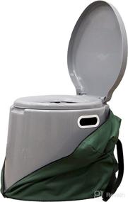 img 3 attached to 🚽 PLAYBERG Portable Travel Toilet: Compact and Convenient Camping and Hiking Solution with Case - 17" W x 16" D x 14" H, Gray