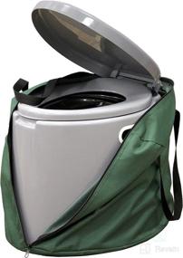 img 4 attached to 🚽 PLAYBERG Portable Travel Toilet: Compact and Convenient Camping and Hiking Solution with Case - 17" W x 16" D x 14" H, Gray