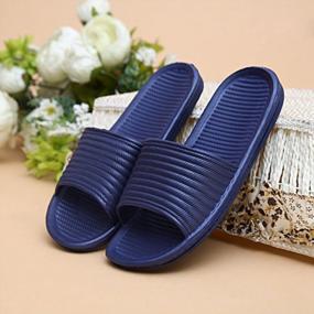 img 3 attached to Jiyaru Unisex Couples Skid-Proof Home Slippers Beach Sandal - Perfect For Indoors And Outdoors!
