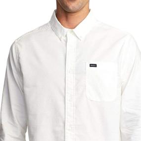 img 1 attached to 👕 Get Ready to Stretch with RVCA Sleeve Button Shirts: The Best Men's Clothing