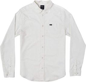 img 2 attached to 👕 Get Ready to Stretch with RVCA Sleeve Button Shirts: The Best Men's Clothing