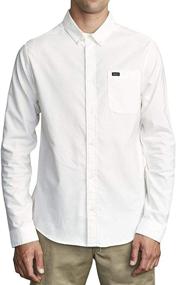 img 4 attached to 👕 Get Ready to Stretch with RVCA Sleeve Button Shirts: The Best Men's Clothing
