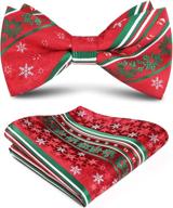 hisdern christmas pocket holiday handkerchief men's accessories логотип