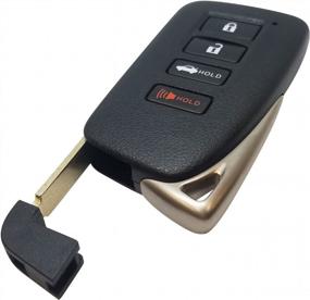 img 3 attached to Полный комплект Lexus Remote Store Bundle — OEM 4-кнопочный пульт дистанционного управления без ключа для моделей IS200/IS250/IS300/IS350 и 2015-2017 RC350 с неразрезанной вставкой аварийного ключа