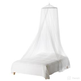 img 4 attached to Foxnovo Toddler Bed Crib 🦟 Canopy Mosquito Netting: Effective White Mosquito Net