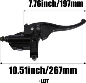 img 3 attached to 🔧 QAZAKY Left Front Brake Master Cylinder Lever for Polaris Big Boss, Hawkeye, Magnum, Scrambler, Sport, Sportsman, Trail Blazer, Worker, Xpedition, Xplorer 250-850, X2