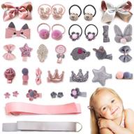 🎀 36 baby girls hair accessories set логотип