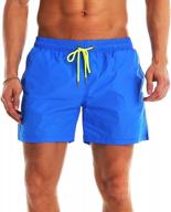 stay comfortable and stylish with ynimioaox men's quick dry swim trunks with mesh lining logo