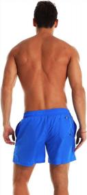 img 1 attached to Stay Comfortable And Stylish With YnimioAOX Men'S Quick Dry Swim Trunks With Mesh Lining