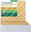 4-pack filterbuy 20x20x2 air filters merv 11 allergen defense - hvac ac furnace replacement filters (19.50 x 19.50 x 1.75 inches actual size), pleated design logo