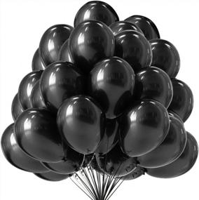 img 4 attached to Vibrant 12 Inch Latex Balloons in 100-Piece Set for Memorable Party Décor: Ideal for Halloween, Christmas, Birthdays, Weddings, and More!