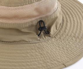 img 1 attached to Connectyle Outdoor Mesh Sun Hat Wide Brim UV Sun Protection Hat Fishing Hiking Hat