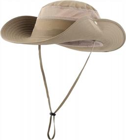 img 3 attached to Connectyle Outdoor Mesh Sun Hat Wide Brim UV Sun Protection Hat Fishing Hiking Hat