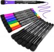 ✏️ magnetic dry erase markers fine tip (12 pack) - 7 vibrant colors, low odor whiteboard markers with eraser cap - ideal for kids, teachers, office & school supplies logo