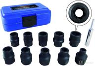 🔧 11-piece astro pneumatic tool 7411m 1/2" dr metric flank bite damaged fastener impact sockets set логотип