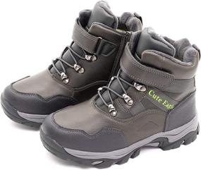 img 1 attached to Little Hiking Waterproof Weather Outdoor Boys' Shoes : Outdoor