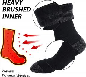 img 2 attached to FOOTPLUS Winter Unisex Thick Insulated Heated Socks For Cold Weather - Warm Thermal Socks