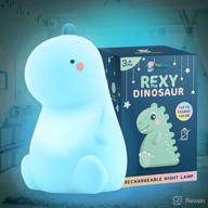 🦖 rexy original dinosaur night light for kids – cute color changing baby & toddler night lights – perfect room decor for boys & girls – usb powered dino toy – ideal nursery dinosaur lamp gift – enhanced for seo logo