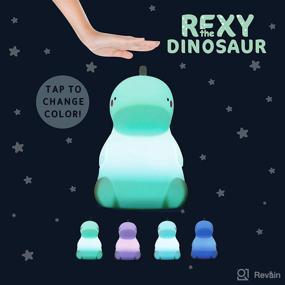 img 2 attached to 🦖 Rexy Original Dinosaur Night Light for Kids – Cute Color Changing Baby & Toddler Night Lights – Perfect Room Decor for Boys & Girls – USB Powered Dino Toy – Ideal Nursery Dinosaur Lamp Gift – Enhanced for SEO