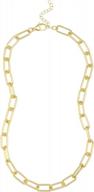 stay chic with reoxvo: 14k real gold plated chain necklaces for women - paperclip, herringbone, beaded & chunky styles logo