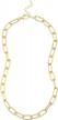 stay chic with reoxvo: 14k real gold plated chain necklaces for women - paperclip, herringbone, beaded & chunky styles logo