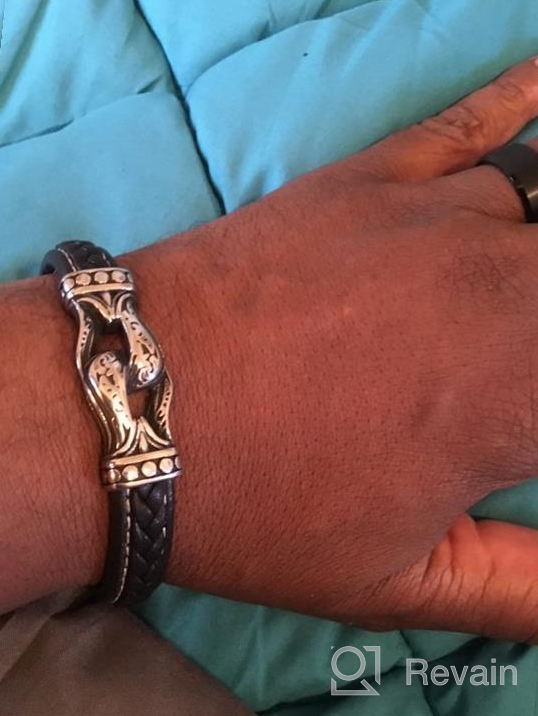 img 1 attached to 🤩 ZiMOJiE Stainless Wristband: Elevate Your Style with Personality Bracelets for Boys review by David Turner