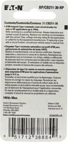 img 3 attached to 💡 Bussmann 30 Amp Type-I ATM Mini Circuit Breaker (BP/CB211-30-RP) - Efficient Protection for Electrical Systems