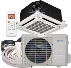 img 4 attached to Senville SENA-09IC-Z 9000 BTU Ductless Ceiling AC & Heat Pump - Stay Cool And Comfortable All Year Round!