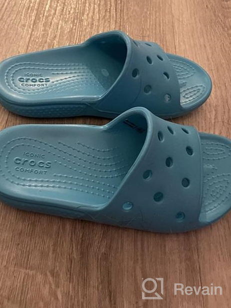 img 1 attached to 👟 Crocs Little Tie Dye Boys' Classic Slide Sandals review by Andre Motko