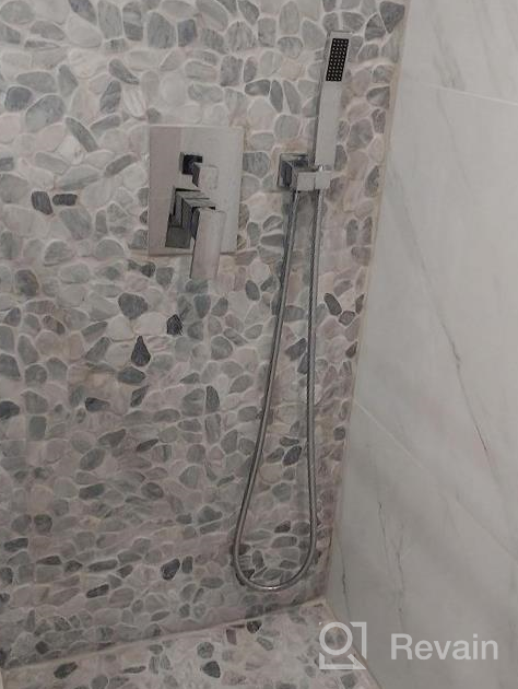 img 1 attached to 10 Inch Luxury Rain Mixer Shower Combo Set - Wall Mounted Chrome Faucet, Valve & Trim Included - HGN review by Brent Dietrich
