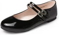 stylish and comfortable mary jane ballet flats for girls - perfect for school, weddings and princess parties logo