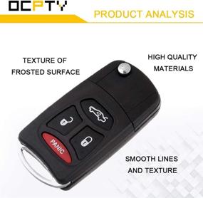 img 2 attached to 💡 OCPTY Flip Key Entry Remote Shell Case Replacement for Dodge/Jeep/Chrysler Models PT KOBDT04A-3