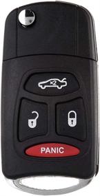 img 4 attached to 💡 OCPTY Flip Key Entry Remote Shell Case Replacement for Dodge/Jeep/Chrysler Models PT KOBDT04A-3