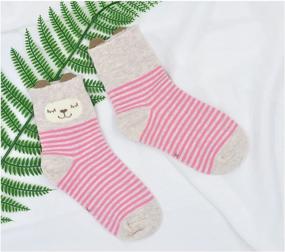 img 3 attached to Cute And Comfy Kids Animal Socks - Soft, Breathable Cartoon Crew Socks For Boys And Girls