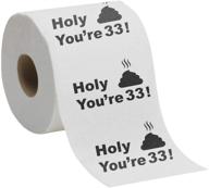 33rd birthday present toilet paper logo