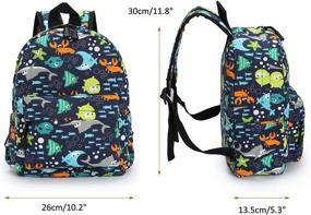 img 1 attached to Zicac Childrens Backpacks Rucksack Dinosaur Backpacks : Kids' Backpacks