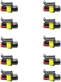 img 1 attached to ZYTC 10 Kits 2 Pin Way Водонепроницаемая электрическая вилка AWG 1