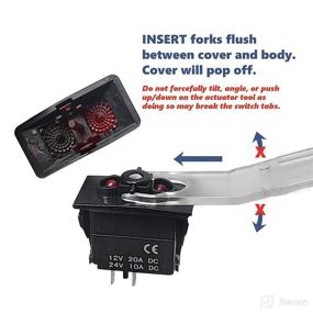 img 1 attached to 🛠️ MGI SpeedWare Rocker Switch Face Actuator Removal Tool: Simplify Switch Maintenance Effortlessly