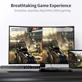 img 2 attached to Enhance Your Gaming Experience With Silkland'S 10Ft USB C To DisplayPort Cable - 4K@144Hz/120Hz Gaming, 4K@60Hz, 2K@240Hz Compatible With MacBook Pro/Air, IMac, XPS 13/15, And More!
