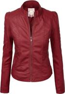 ctc women's dressy vegan leather biker jacket: perfect for fashionable california outfits логотип