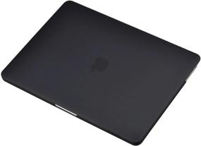 img 1 attached to UESWILL совместим с корпусом MacBook Pro 16 дюймов 2020 г., модель A2141 выпуска 2019 г., жесткий чехол с черным чехлом для клавиатуры для MacBook Pro 16 + ткань из микрофибры, черный